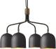 Gubi Howard kroonluchter 4-lamps gunmetal