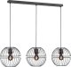 Fischer & Honsel Hanglamp Drops met metalen kap, 3-lamps