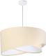 EULUNA Hanglamp Vivien, tweekleurig, beige/wit