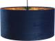 EULUNA Hanglamp Salina zijdestof blauw/goud Ø 50cm