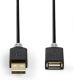 Nedis Kabel USB 2.0 | A male - A female | 2,0 m | Antraciet [CCBW60010AT20]