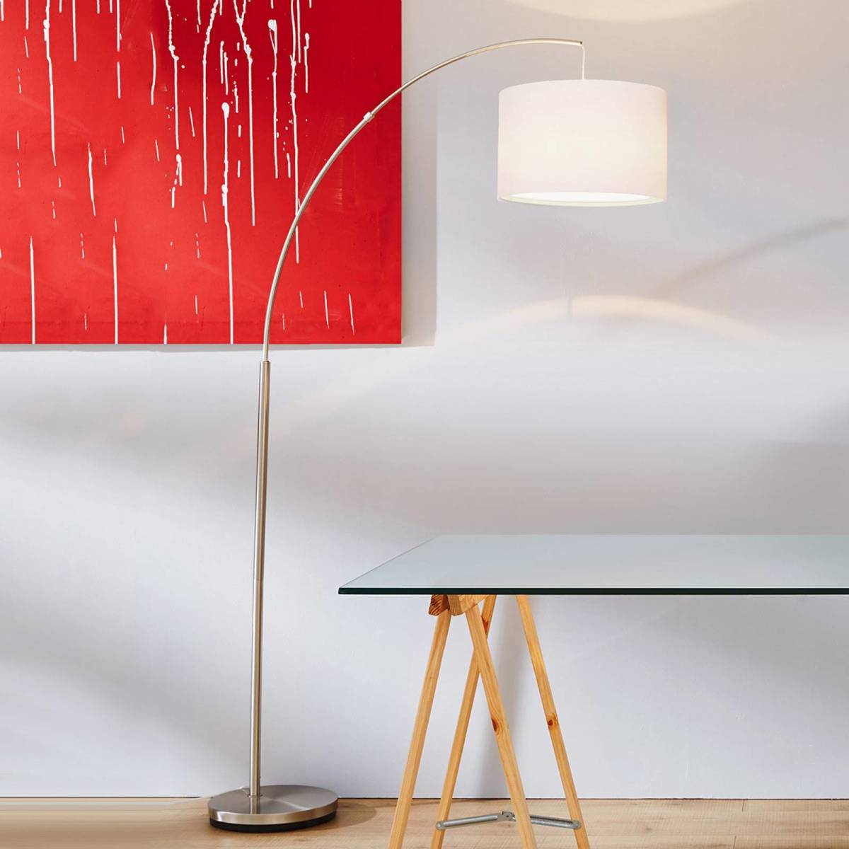 Brilliant Klassieke booglamp CLARIE, wit