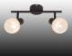 Brilliant Plafondlamp Gabon in bruin en wit, 2-l.