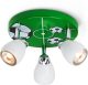 Brilliant LED plafondlamp Soccer, 3-lamps
