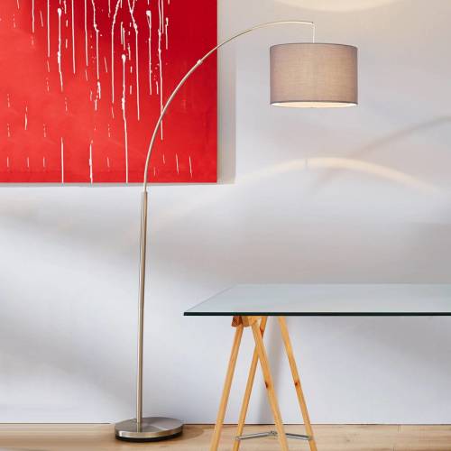 Brilliant Klassieke booglamp CLARIE, grijs