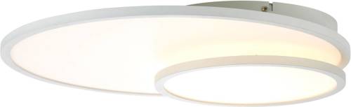 Brilliant LED plafondlamp Bility, rond, frame wit