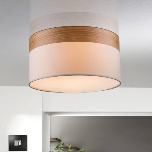 GLOBO Afstand plafondlamp Libba crème-hout