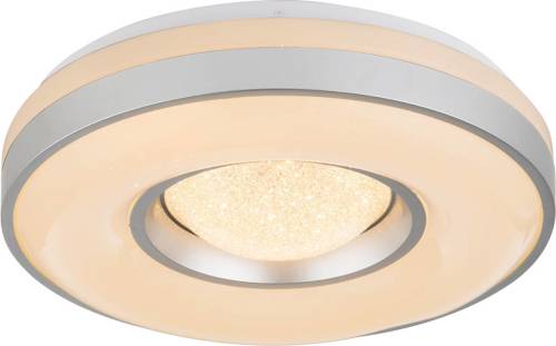 GLOBO LED plafondlamp Colla met metalen frame in zilver