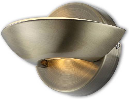GLOBO Oudmessingkleurige LED-wandlamp Cosimo