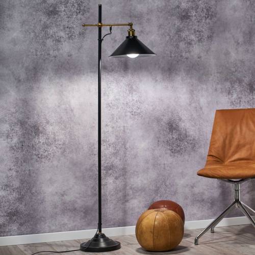 GLOBO Vloerlamp Lenius met beweegbare kap