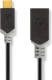 Nedis Kabel USB 3.0 | Type-C male - A female | 0,15 m | Antraciet [CCBW61710AT015]