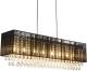 GLOBO LED hanglamp Bagana van metaal, glas en zijde