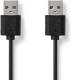 Nedis USB 2.0-Kabel | A Male - A Male | 2,00 m | Zwart