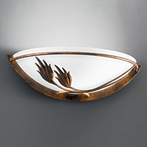 Orion AROSA landhuis-wandlamp met gesatineerd glas