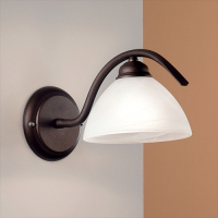 Orion Wandlamp JANA met albastglas