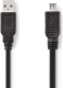 Nedis USB 2.0-Kabel | A Male - Hirose Mini 4-Pins Male | 2,0 m | Zwart