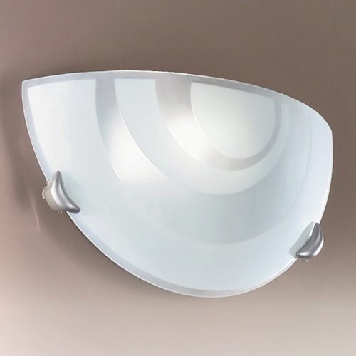 Orion Halfronde wandlamp LORIA van opaalglas