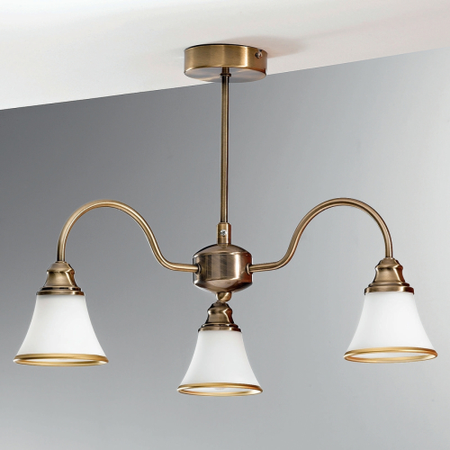 Orion TILDA - 3-lichts plafondlamp, oudmessing-look