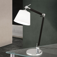 Orion Flexibele stoffen bureaulamp Leandro