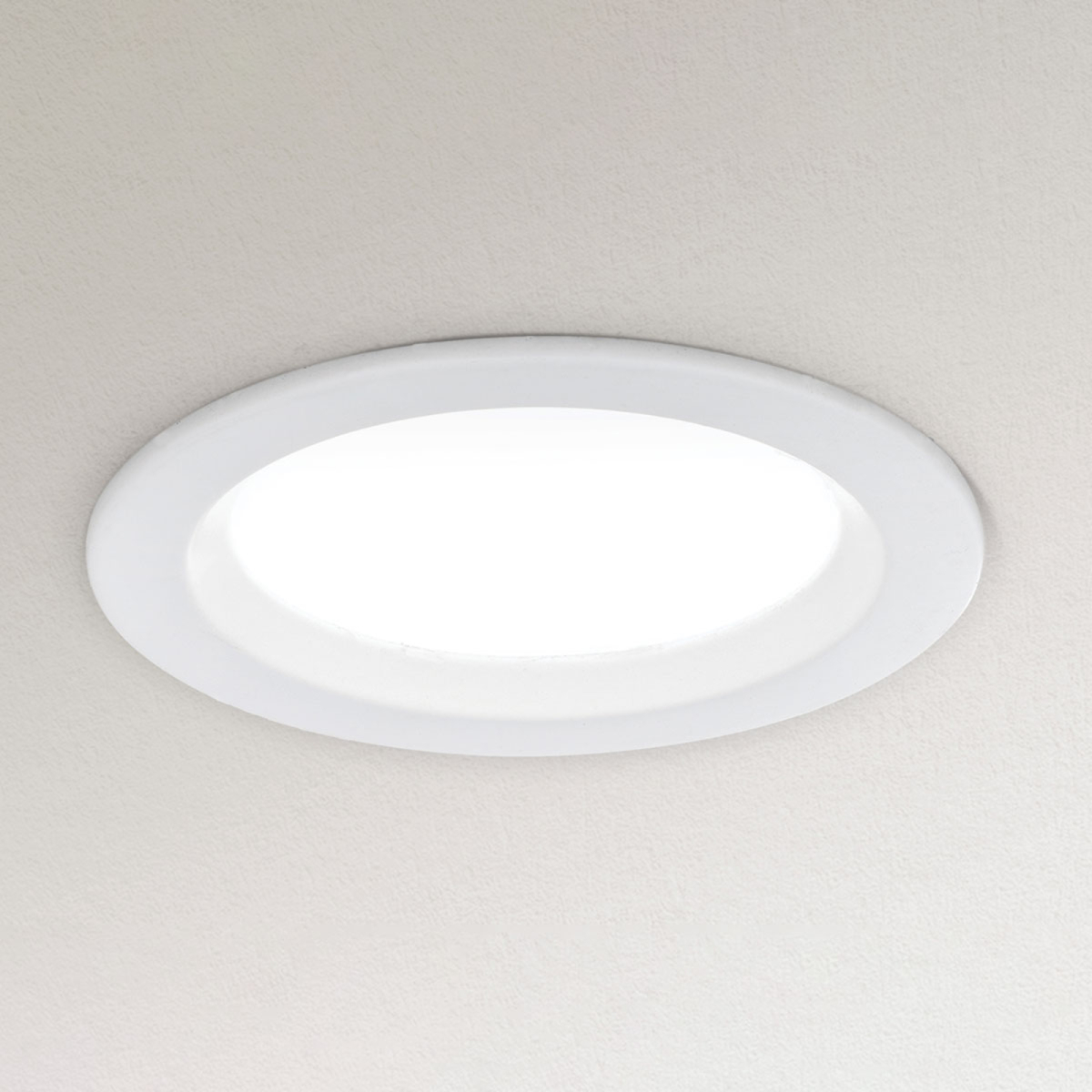 Orion Dimbaar LED inbouwlamp Spock Ø 9 cm wit