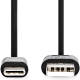 Nedis USB 2.0-Kabel | Type-C™ Male - A Male | 1,0 m | Zwart [CCGB60600BK10]