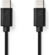 Nedis USB 2.0-Kabel | Type-C™ Male - Type-C™ Male | 1,0 m | Zwart [CCGB60700BK10]