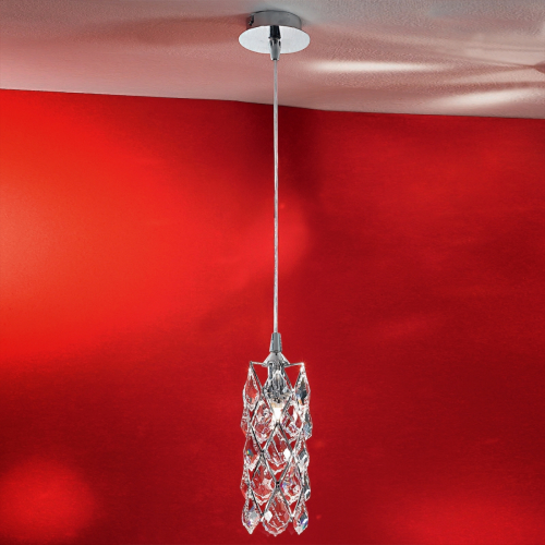 Orion Slanke hanglamp CHARLENE, verchroomd