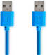 Nedis USB 3.0-Kabel | A Male - A Male | 1,0 m | Blauw