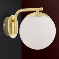 Orion Wandlamp Madis met glasbol en schakelaar