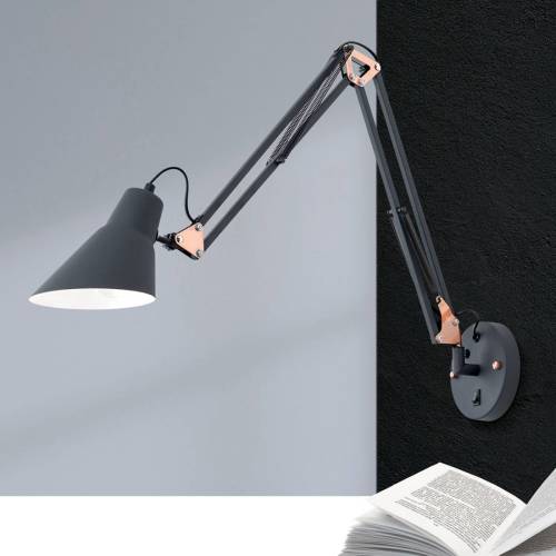 Orion Wandlamp Bachelor met veerklem en schakelaar
