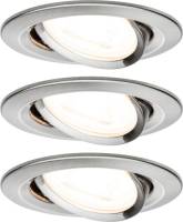 Paulmann 3-set spot Nova rond, kantel/dimb., ijzer
