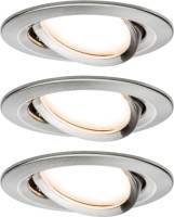 Paulmann 3-set spot Nova Coin rond,kantelb., ijzer