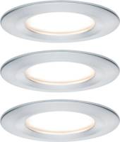 Paulmann 3-set spot Nova Coin rond, dimb., alu