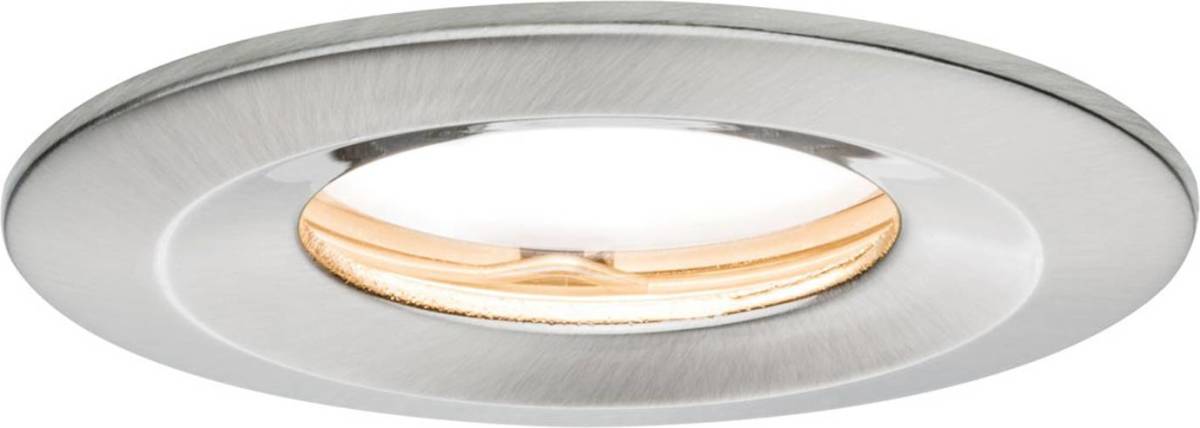 Paulmann LED-spot Slim Coin, dimbaar, IP65, ijzer