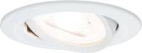 Paulmann spot Nova rond, kantel-/dimbaar, wit