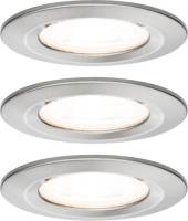 Paulmann 3-set spot Nova rond, IP44, dimb., ijzer