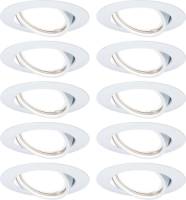 Paulmann Base inbouwspot in 10per set wit mat