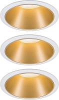 Paulmann Cole LED Spotlight, goud-wit, 3per set