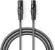 Nedis Gebalanceerde XLR-Audiokabel | XLR 3-pins male - XLR 3-pins female | 1,0 m | Grijs