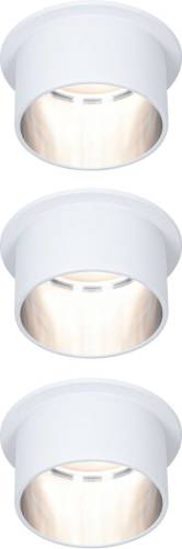 Paulmann Gil LED inbouwlamp wit/ijzer 3 per set