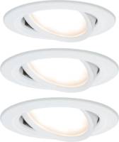 Paulmann Nova LED inbouwspot, gezwenkt, alu