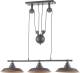 Westinghouse hanglamp Iron Hill, zwart, 3-lamps