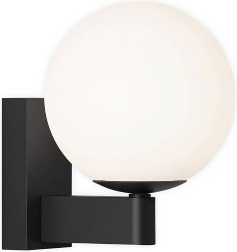 Astro Sagara wandlamp in zwart met bolkap