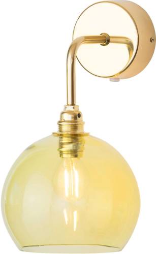 Ebb & Flow Rowan wandlamp goud kap olijfgroen