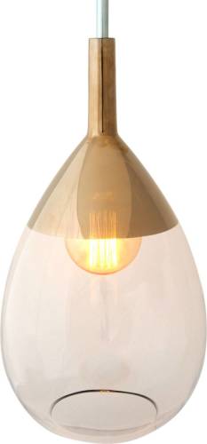 Ebb & Flow Lute glas-hanglamp goud-rook/goud