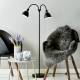 Nordlux Vloerlamp Ray met 2 lichtbr. uit zwart metaal