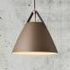 Nordlux Hanglamp Strap met metalen kap beige, 27 cm