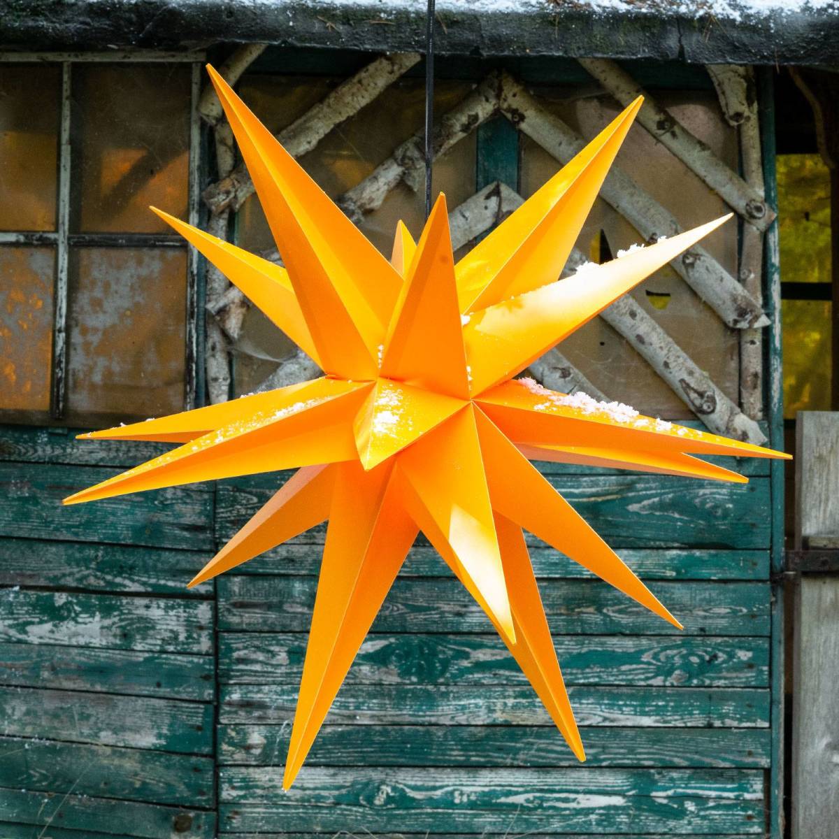 Sterntaler Decoratie-ster XXL buiten, 18-punten, Ø 80 cm geel