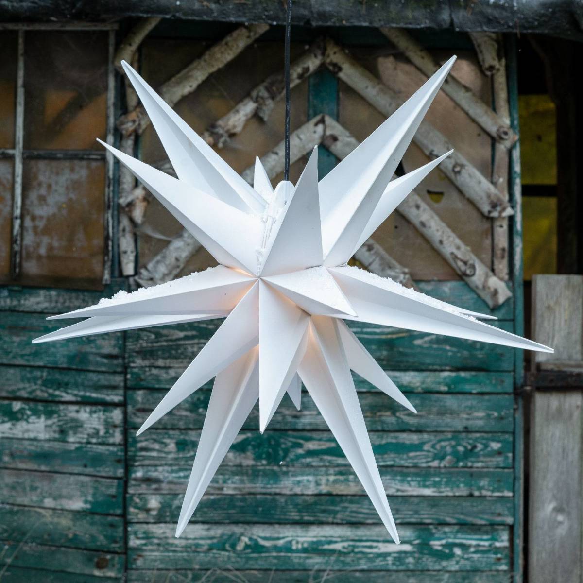 Sterntaler Decoratie-ster XXL buiten, 18-punten, Ø 80 cm wit