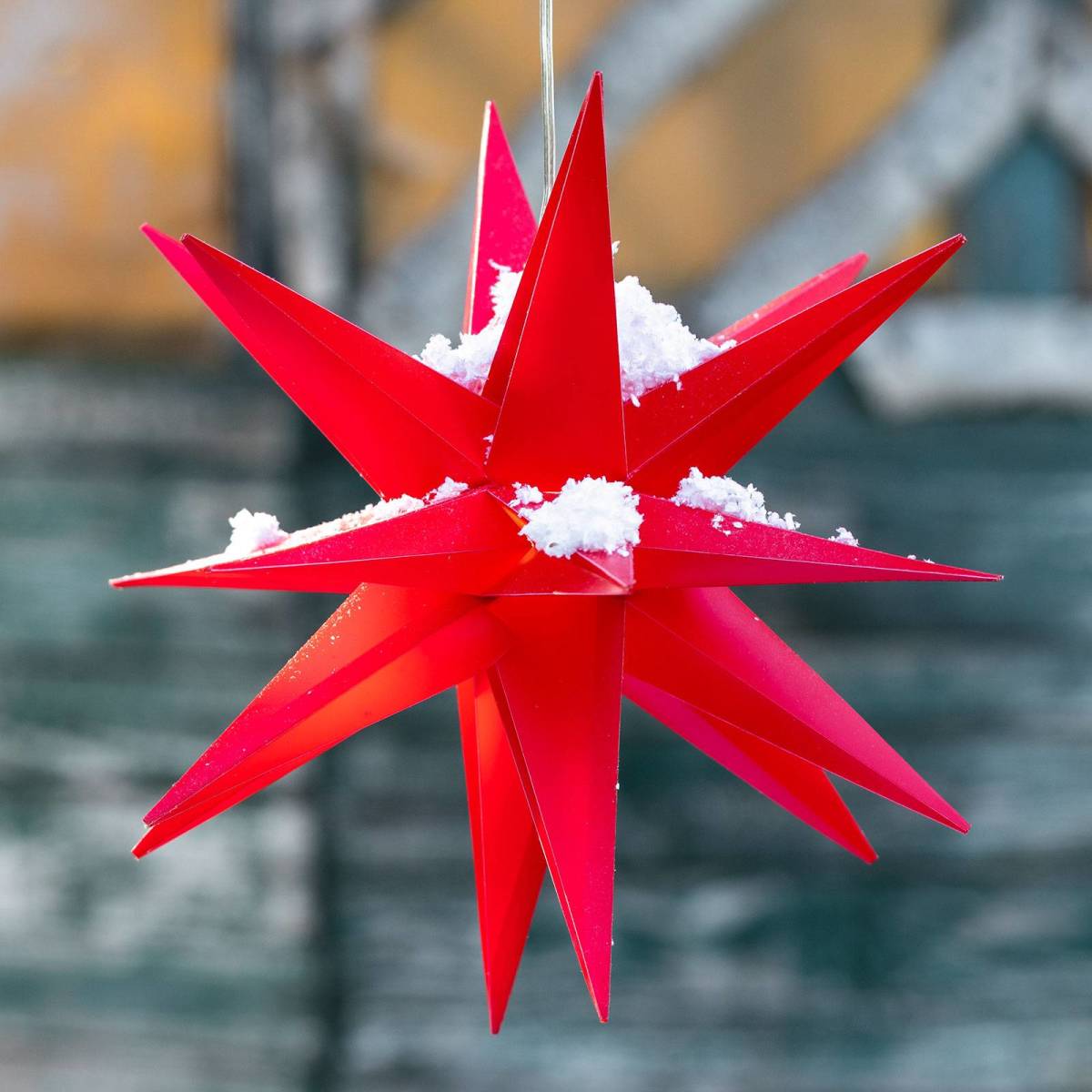 Sterntaler LED-decoratie-ster, 18-punten, Ø 25 cm, rood